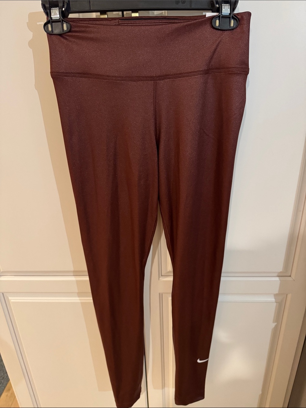 Nike Burgundy High-Rise Performance Leggings